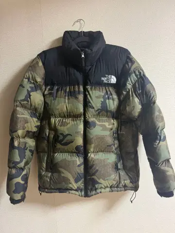 새상품급 THE NORTH FACE 카모 눕시 다운 자켓 XL