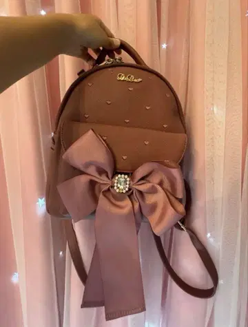 LIZLISA 리즈리사 백팩 롱 리본 백팩