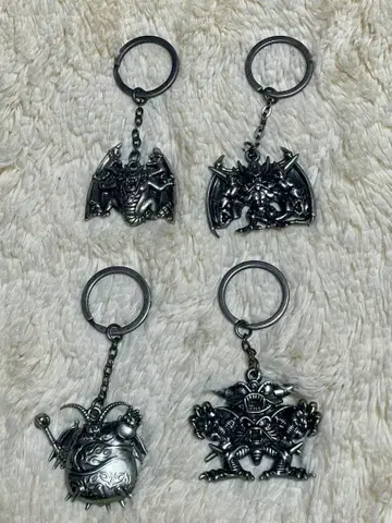 드래곤 몬스터 키링 4개 세트