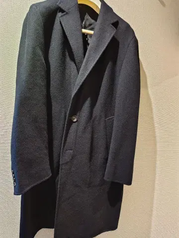 SOVEREIGN united arrows 네이비 체스터 코트