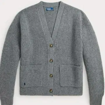 랄프 로렌 울 캐시미어 V넥 가디건