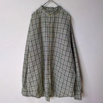 90s Eddie Bauer 에디 바우어 밴드 카라 긴팔 셔츠 L