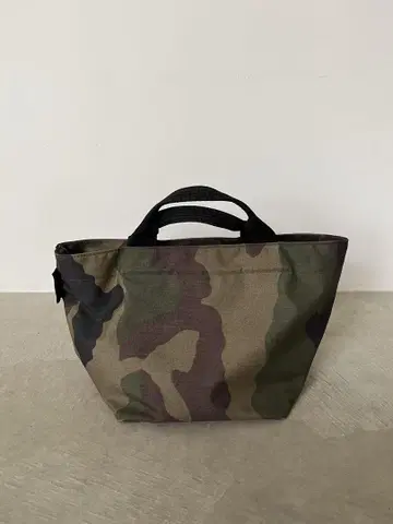 Herve Chapelier 1027W 카모플라쥬 나일론 보트형 토트 M