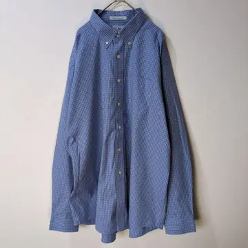 L.L.Bean 엘엘빈 체크 긴팔 셔츠 주름 방지 코튼 XL