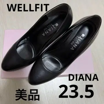 Diana 블랙 웰핏 펌프스 23.5 새상품급
