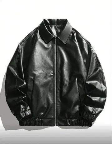 블랙 가죽 자켓