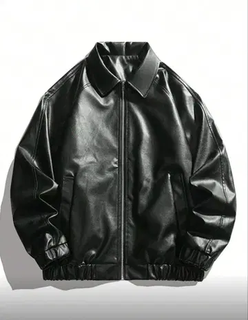 블랙 가죽 자켓