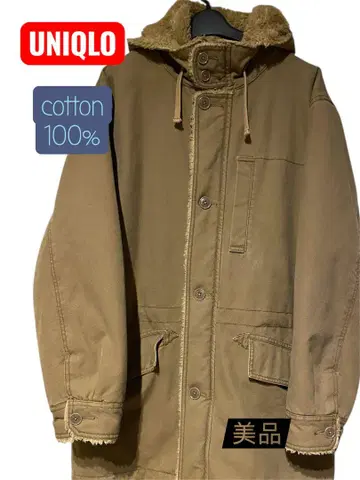 유니클로 남성용 모즈 코트 XL 브라운 UNIQLO