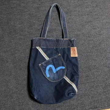 에비수 EVISU 데님 토트백