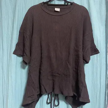 알뜰구매 BASERANGE SHAW TEE 랩 리브 숏 슬리브