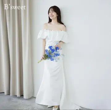 B'sweet 오프숄더 웨딩 드레스