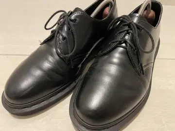 블랙 가죽 레이스업 슈즈 사이즈 8 US
