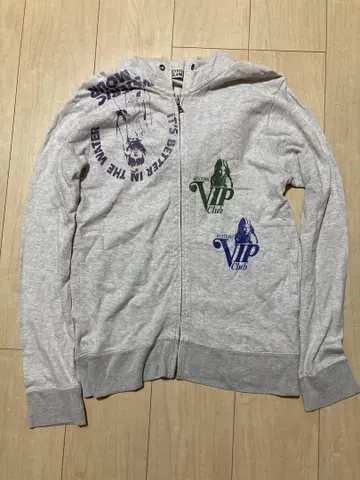HYSTERIC GLAMOUR 그레이 후드티 M