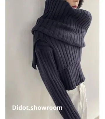 새상품 Didot.shmwroom 디도트 숄 도트 니트 스톨 머플러