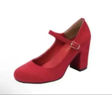 새상품 펌프스 22.5 RED 힐 여성용