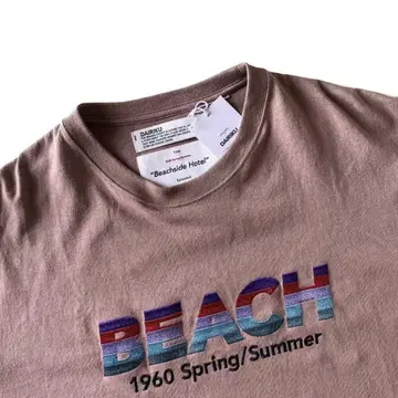 DAIRIKU 다이리쿠 T셔츠 BEACH 반팔 자수