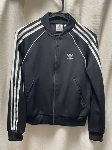 adidas 블랙 저지 S 사이즈 3선 라인
