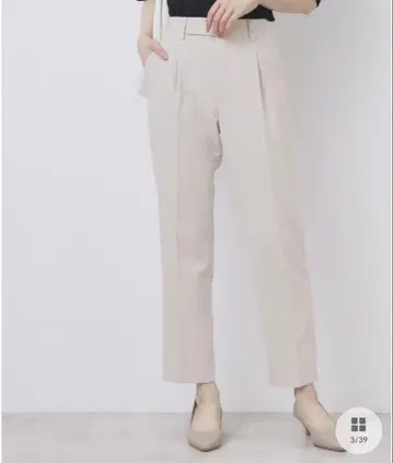 스트레치 테이퍼드 팬츠 그레이지 M 인덱스