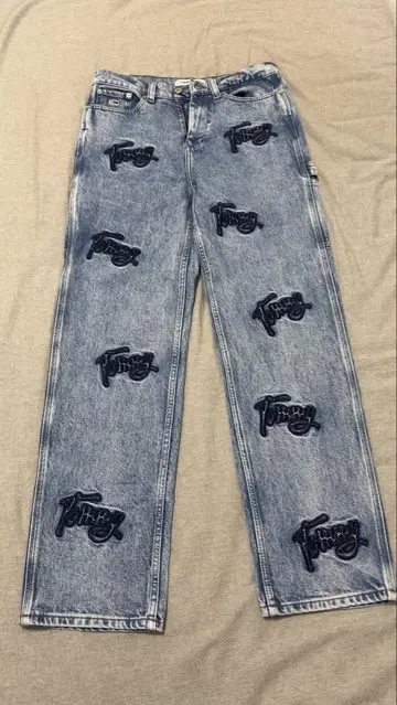 TOMMY JEANS 로고 자수 데님 팬츠 28-32