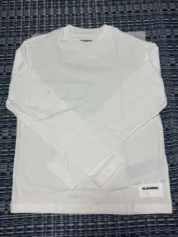 질 샌더 팩 T셔츠 긴팔 화이트 S 사이즈
