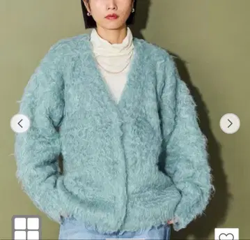 [ 새상품급 ] CITEN 시텐 슈퍼 샤기 니트 가디건