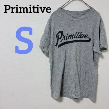 Primitive [ S ] 반팔 티셔츠 그레이 티셔츠 남성용