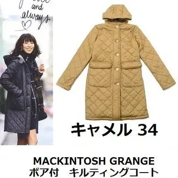 새상품 MACKINTOSH GRANGE 34/XS 퀼팅 코트 카멜