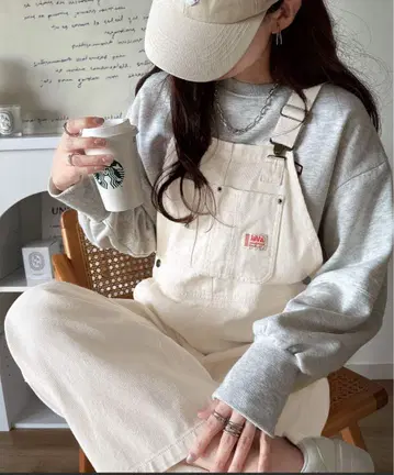 [ JaVa 자바 콜라보 ] 면 100% 오버 사이즈 살로펫