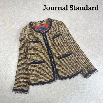 Journal Standard 트위드 노카라 자켓 일본제