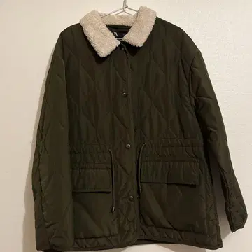 ZARA 자라 퀼팅 자켓 카키