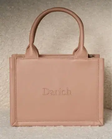 Darich 로고 숄더 가죽 미니 토트백 pnk