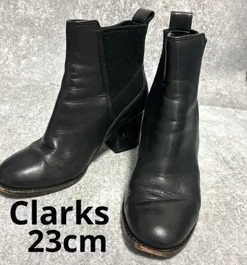 클락스 Clarks 사이드 고어 부츠 첼시 부츠 블랙 23cm