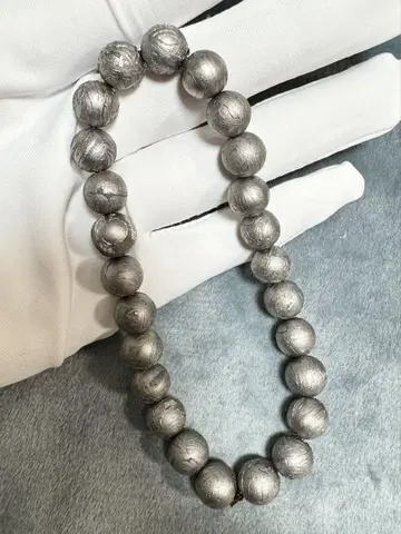 [세일] 극상 품질 알타이 운석 8mm 팔찌 48.2g 우주 파워