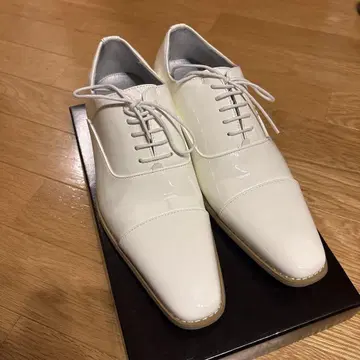 신랑 웨딩 슈즈 가죽 신발 화이트 26cm