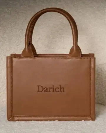 Darich 로고 숄더 레더 미니 토트백 brn