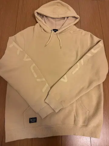 RVCA 베이지 후드티