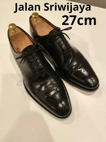 잘란 스리와야 27cm 가죽 신발 굿이어 제법 블랙 비즈니스 포멀