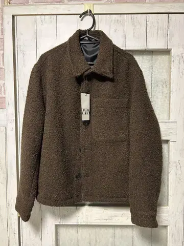 zara 자라 부클레 소재 자켓 브라운