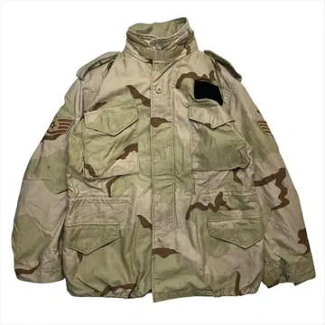 90s US ARMY M-65 카모플라쥬 필드 자켓 구제 의류 남성용 M