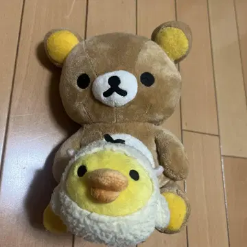 리락쿠마 봉제 인형 지퍼 포함 약 20cm