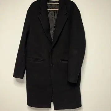 ZARA 블랙 체스터 코트 L