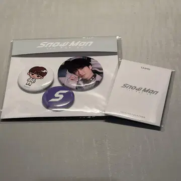 Snow Man 후카사와 타츠야 타이베이 포토 카드 캔뱃지