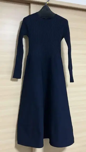 PLST 네이비 롱 니트 원피스 S 사이즈