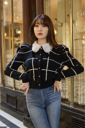 Herlipto Crillon Boucle Cardigan black