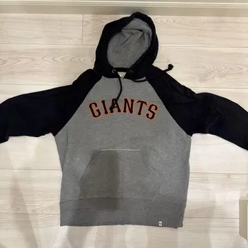 47 Brand GIANTS 후드티 S 사이즈 그레이/블랙