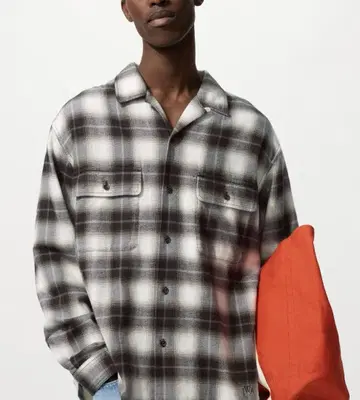 JW ANDERSON UNIQLO 브러쉬드 코튼 오버사이즈 셔츠
