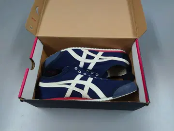새상품 오니츠카타이거 멕시코 66 슬립온 28cm 네이비