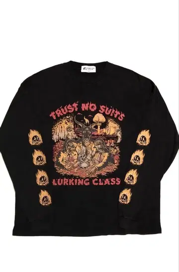긴팔 빈티지풍 LURKING CLASS x SKETCHY TAN
