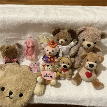 소프트 내추럴 곰 봉제 인형 마스코트 11개