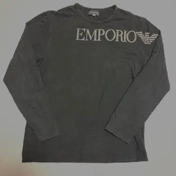 Emporio Armani 블랙 롱 슬리브 셔츠 XL